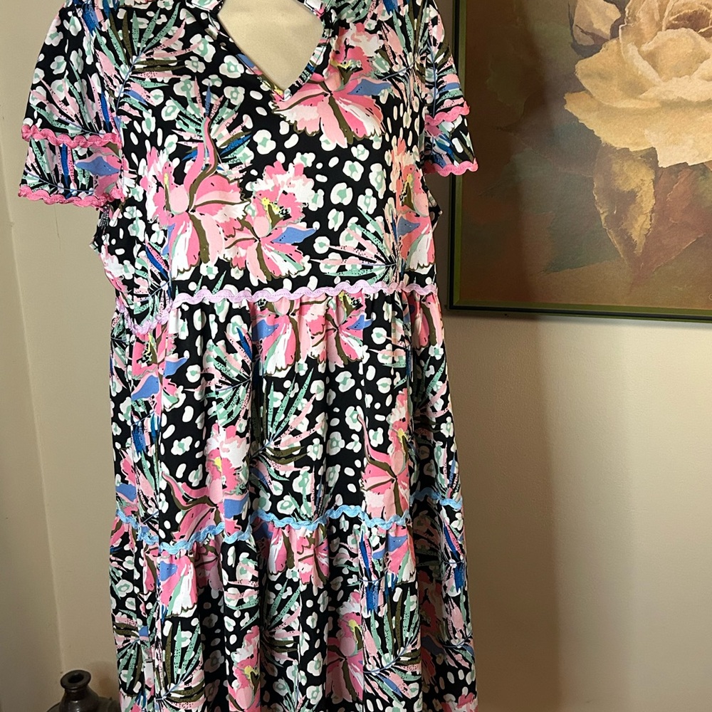 NWT Floral V-Neck Dress